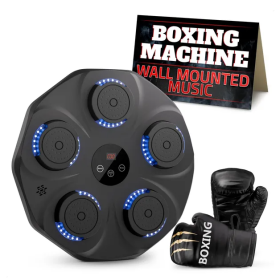Music Boxing Machine For Adults Durable Wall Mounted Bluetooth Music Punching Machine With 9