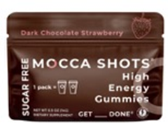 Sugar Free Mocca Shots Energy Gummies with Caffeine | 12-Pack - Dark Chocolate Strawberry