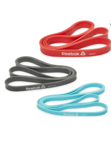 Reebok Delta Super Band Kit 3-Pack, Light Medium And Heavy Resistance Bands Included