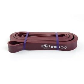 Athletic Works Resistance Bands Medium Natural Latex Exercise Bands 40 Inch By 0.86 Inch Purple