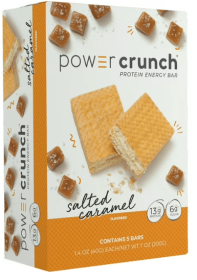 Power Crunch Original Protein Energy Bars, Salted Caramel, 1.4 oz, 5 Count