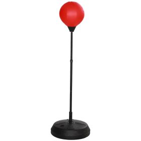 Qaba Punching Bag for Kids w/ Stand & Boxing Gloves, for 5-10 Years | Aosom