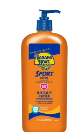 Banana Boat Sport Ultra SPF 50 Sunscreen Lotion, Sport Sunscreen, Adult Sunblock, 12 fl oz