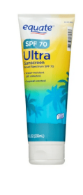 Equate Ultra Broad Spectrum Sunscreen Lotion, SPF 70, 8 fl oz