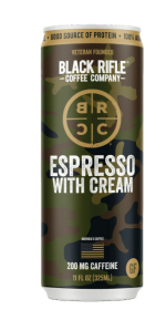 Black Rifle Coffee Company Iced Flavored Espresso with Cream, Ready to Drink for Instant Energy, 11oz, Can