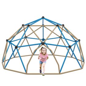 Kids Climbing Dome Tower - 13 ft Jungle Gym Geometric Playground Dome Climber Monkey Bars Play Center, Rust & UV Resistant Steel Supporting 1000 LBS