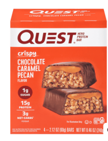 Quest Protein Bar, Crispy, Chocolate Caramel Pecan Flavor