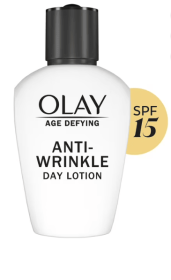 Olay Age Defying Anti-Wrinkle Day Face Lotion with Sunscreen SPF 15, 3.4 fl oz