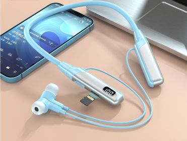 Bluetooth headset neck type ultra-long standby noise reduction for Apple Huawei 5.3 wireless in-ear sports headphones