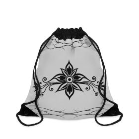 Floral Drawstring Bag Elegant Tropical Gym Beach Tote for Travel