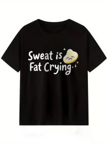 Fitness Brings Happiness Funny MEN T-Shirt Comfortable And Breathable