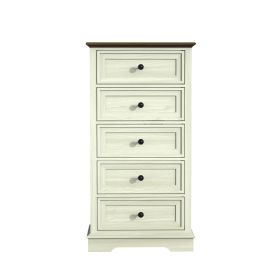 Tall Dresser for Bedroom with 5 Drawers for Closet, Chest of Drawers with Metal Handle