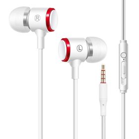 Headset wired headset sports in-ear gaming moving coil with microphone line control cell phone earbuds