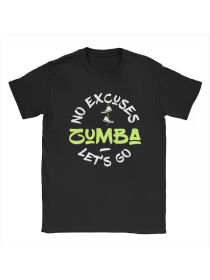 Vintage Happy Z-Zumbas Dance Fitness T-Shirts Men O Neck Cotton T Shirt Healthy Sports Short Sleeve Tees Gift