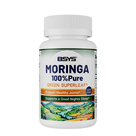 BSYS Moringa Capsules Antioxidant & Anti-Inflammatory Support Blood Sugar Health Aid Cholesterol Balance Formula Heart Wellness Support Immune Bo (Option: 1PCS)