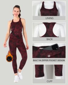 Velvet Tie Dye Print Set (Option: Red-M)