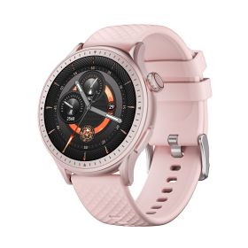 Round Screen Smartwatch, 1.43in HD 3ATM Waterproof, Equipped With Heart Rate Detection, Sleep Monitoring, And Step Tracking,100 Sports Modes Move (Color: Pink)