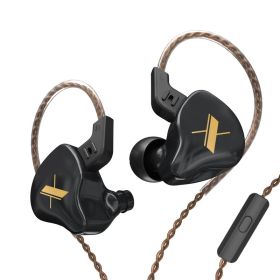 EDX Earphones 1 Dynamic HIFI Bass Earbuds In Ear Monitor Headphones Sport Noise Cancelling Headset (Color: EDX Black Mic, Ships From: China)