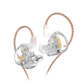 EDX Earphones 1 Dynamic HIFI Bass Earbuds In Ear Monitor Headphones Sport Noise Cancelling Headset (Color: EDXTransparent NoMic, Ships From: China)