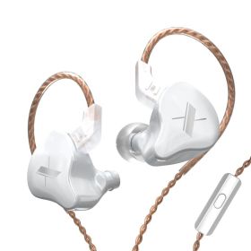 EDX Earphones 1 Dynamic HIFI Bass Earbuds In Ear Monitor Headphones Sport Noise Cancelling Headset (Color: EDX white Mic, Ships From: China)