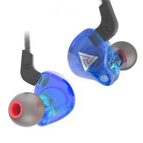 HiFi Sport Headphones 3.5mm In Ear Earphone For Running With Microphone Headset music Earbuds (Color: Blue, Ships From: CN)