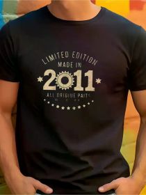 Craft Illustration Cotton Men'S T-Shirt - Comfortable Casual Breathable Top T-Shirt, Suitable For Men'S Fitness Training, Jogging, (Color: Black, size: XXXL)